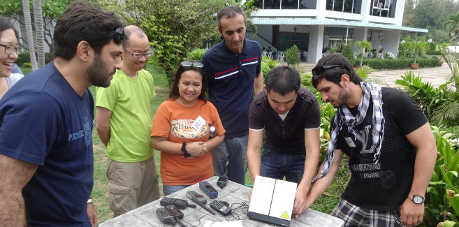 Participants are introduced to Emergency Telecomms equipment